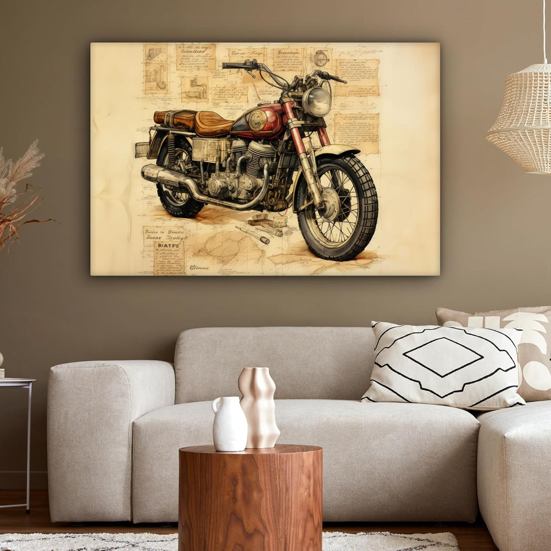 MuchoWow© Leinwandbild Gross 120x80 cm XXL Dekoration Wohnzimmer Bilder Aufhängen Wall Decoration Li