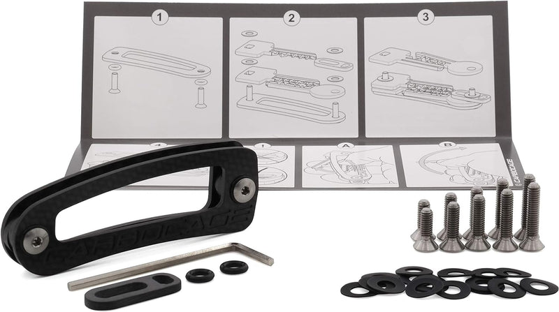 CARBOCAGE KEYCAGE - Key Organizer Titanium - Schlüsselorganizer - Schlüsselbund bis zu 14 Schlüss