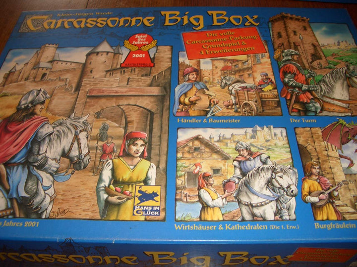 Hans im Gl Carcassonne Big Box 2014 - Grundspiel mit Fluss & 4 Erweiterungen