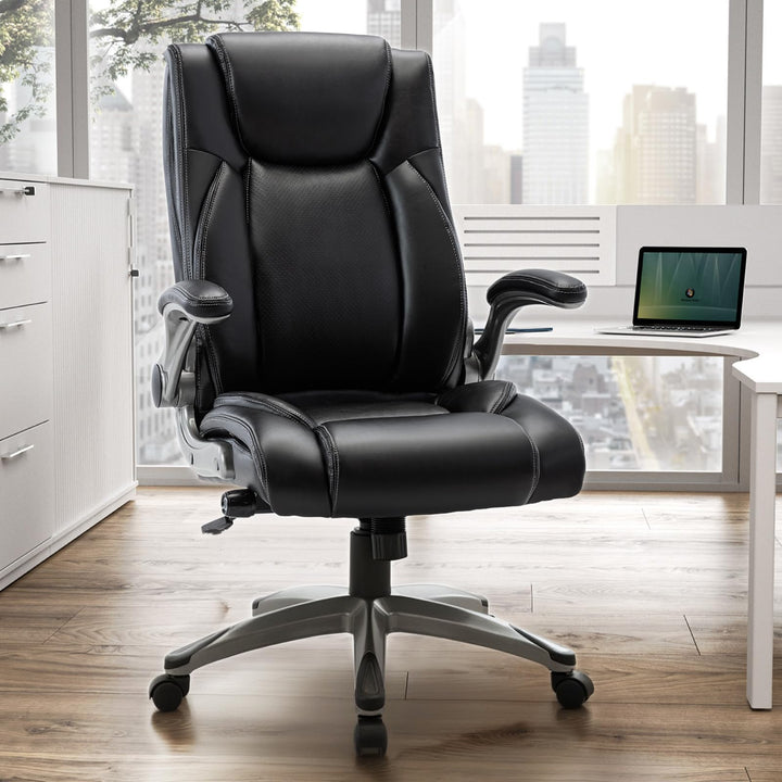 COLAMY Bürostuhl Ergonomisch, Ergonomischer Büro 360° Drehstuhl für Office, Chefsessel mit Hoher Rüc