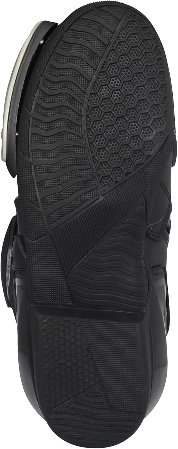 Bohmberg Pretorian Herren Motorradstiefel, ergonomisch, Motorradschuhe aus stabilem Leder mit aufges