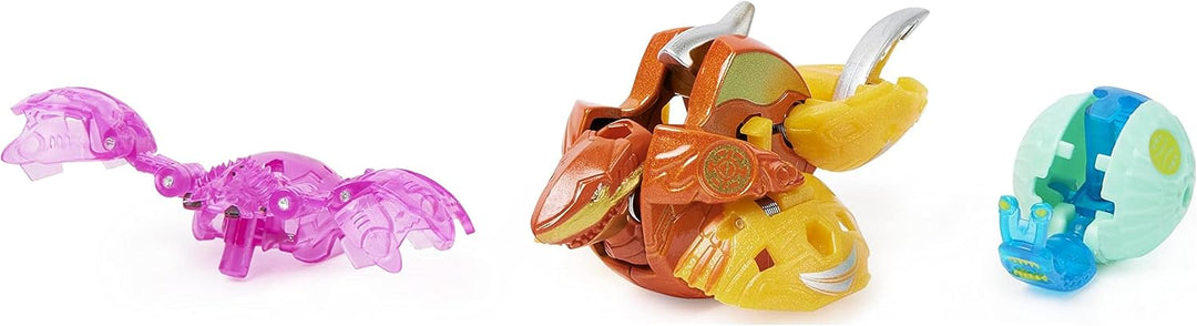 BAKUGAN 'Evolutions' Power Up 3er Pack mit 1 Platinum Series Ball (mit Metallkern) und 2 Nanogan (Mi