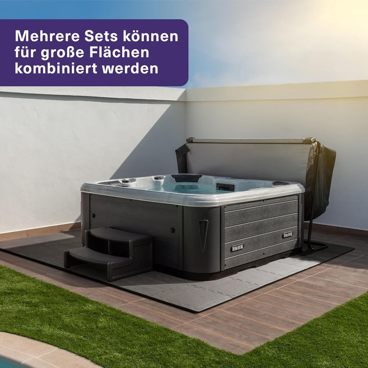 MATANA Bodenschutzmatte Fitness - Puzzle Bodenmatte Sport Trainingsmatte rutschfest - Heimtrainer, P