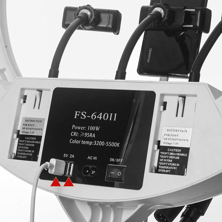 Yidoblo Dimmbar 22'inch 55cm 100w FS-640II LED Ringlicht Fotografie Beleuchtung mit Fernbedienung fü