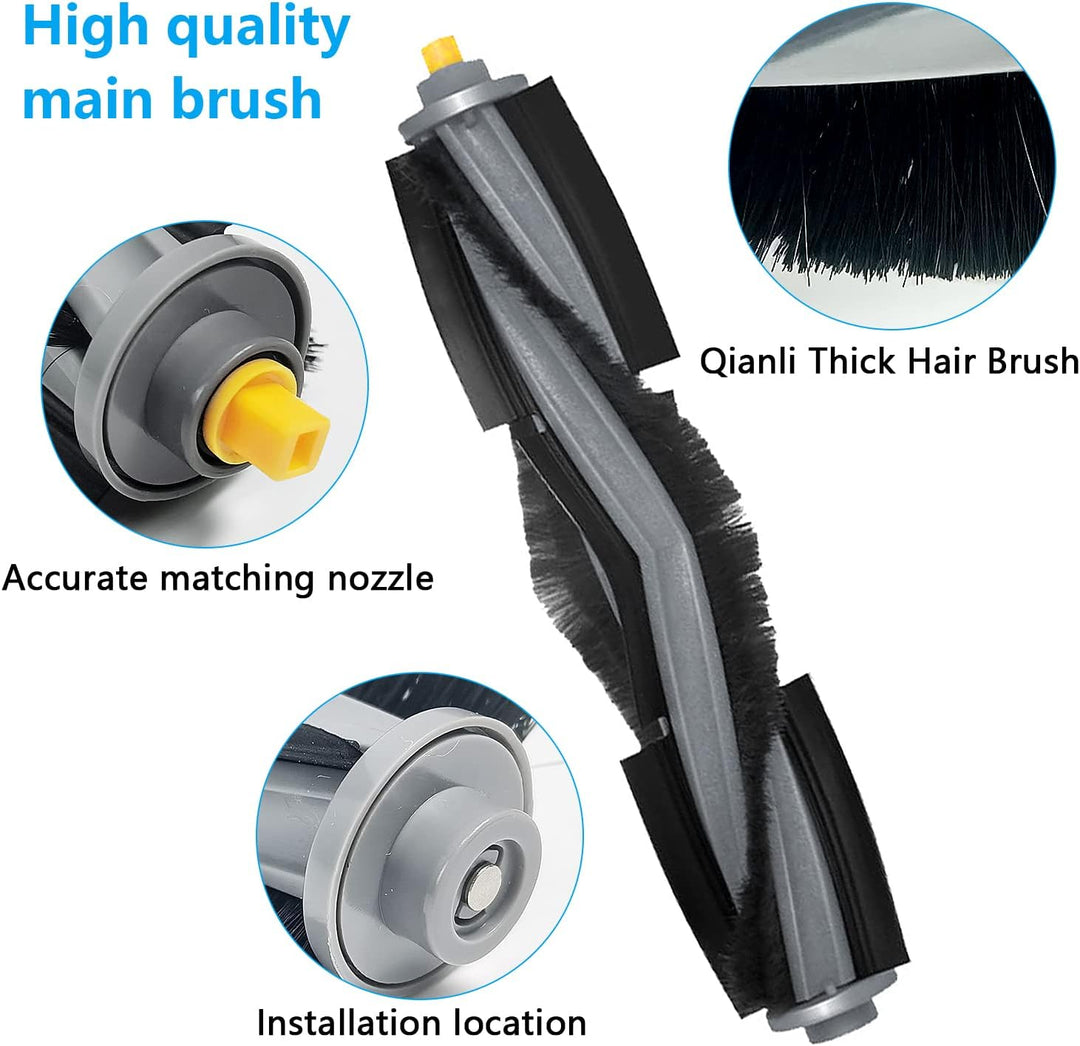 23 Stück Ersatz-Zubehör-Set für Ecovacs DEEBOT X1 Turbo/Omni, 1 Hauptbürste, 2 Reinigungsbürsten, 4
