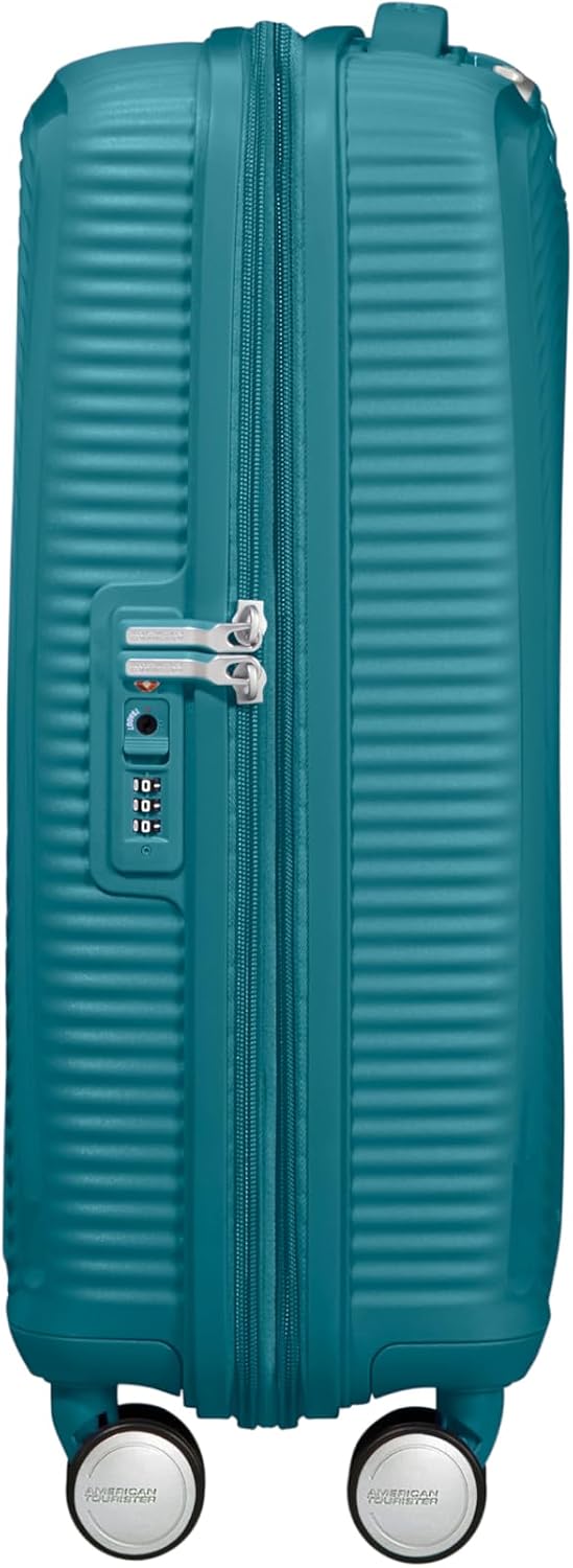 American Tourister Soundbox - Spinner S Erweiterbar Handgepäck, 55 cm, 41 L, Grün (Jade Green) Grün