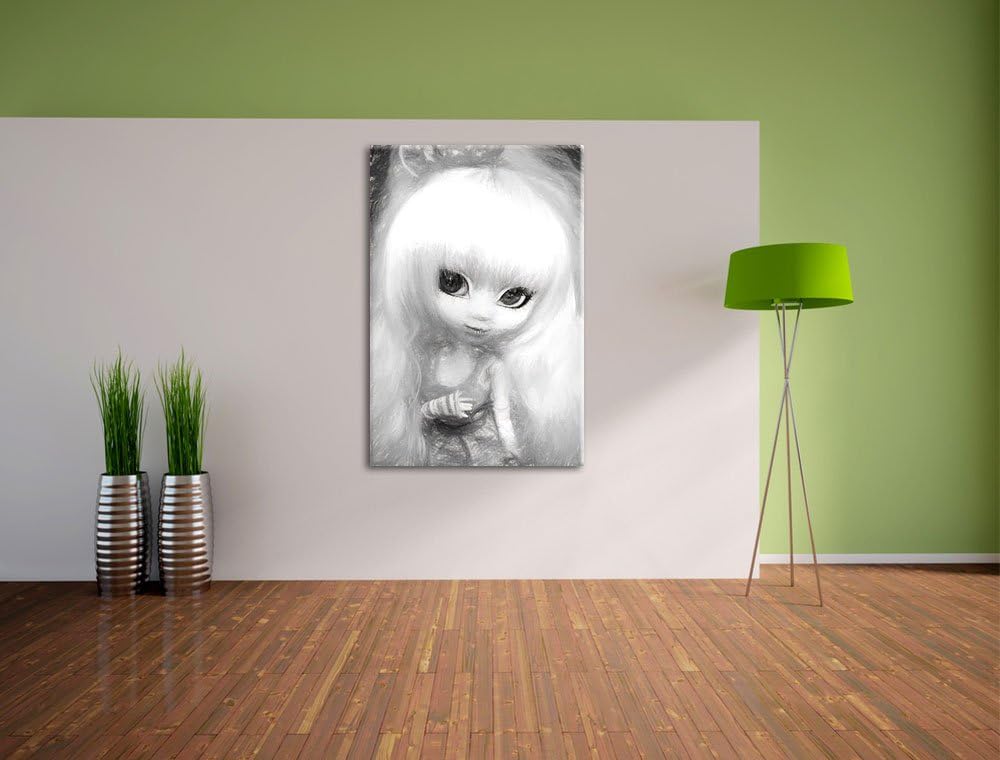 Pullip-Püppchen im 70er-Jahre-Stil NewArt Format: 100x70 cm auf Leinwand, XXL riesige Bilder fertig