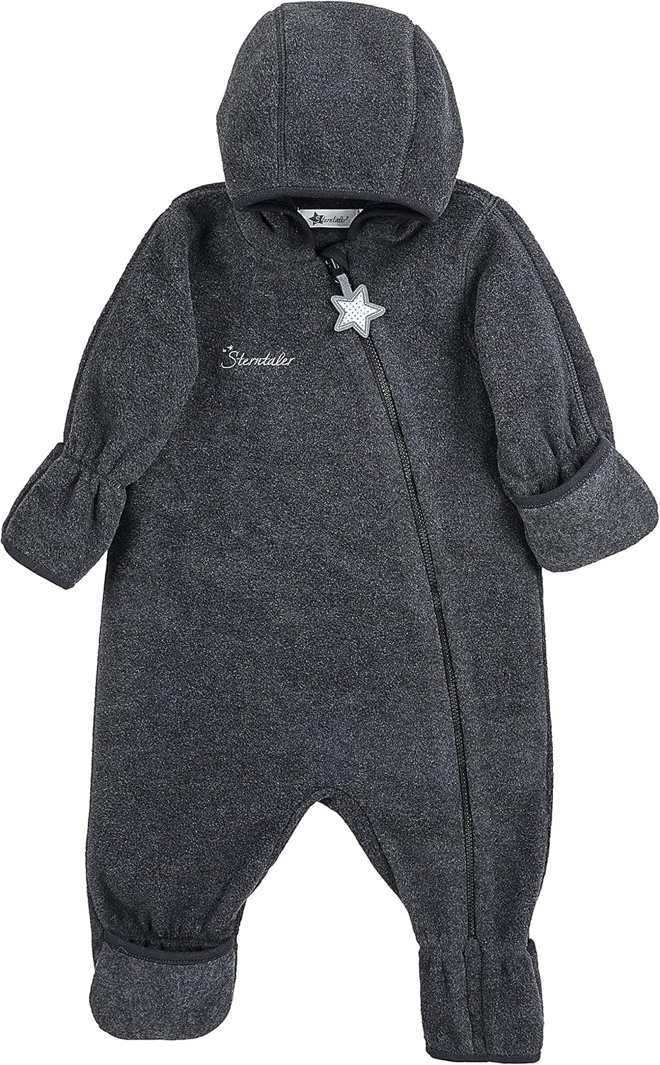 Sterntaler Unisex Kinder Overall Baby Fleece Overall 74 Anthrazit Meliert, 74 Anthrazit Meliert