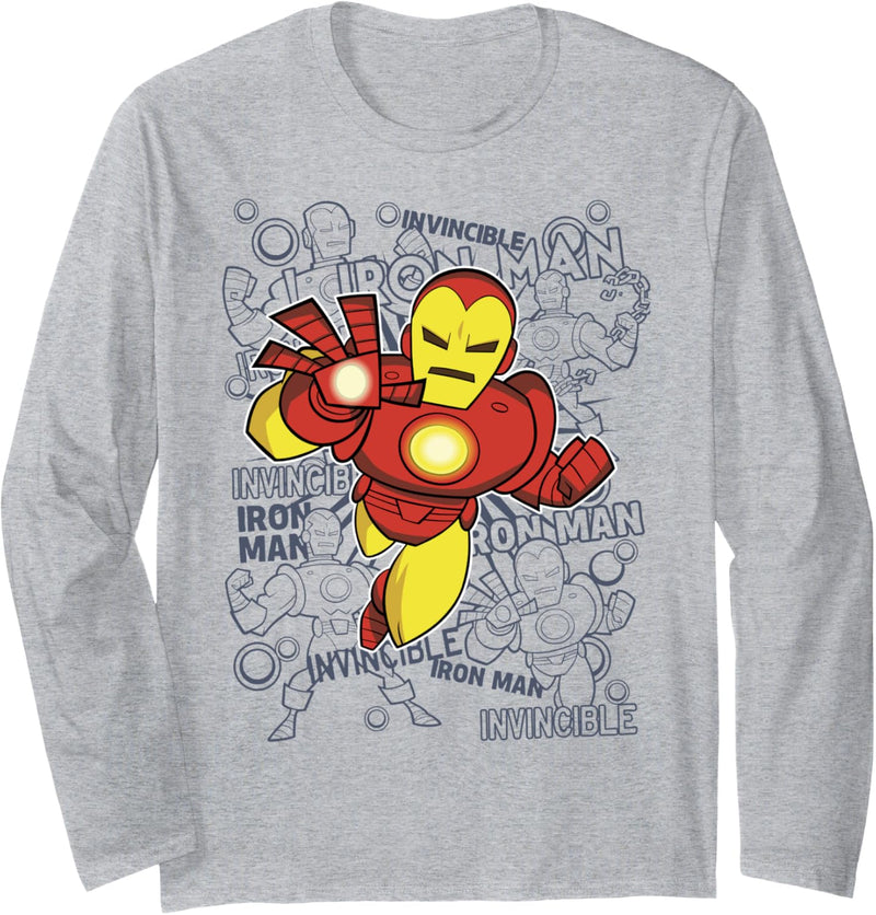 Marvel Avengers Iron Man Doodles Langarmshirt
