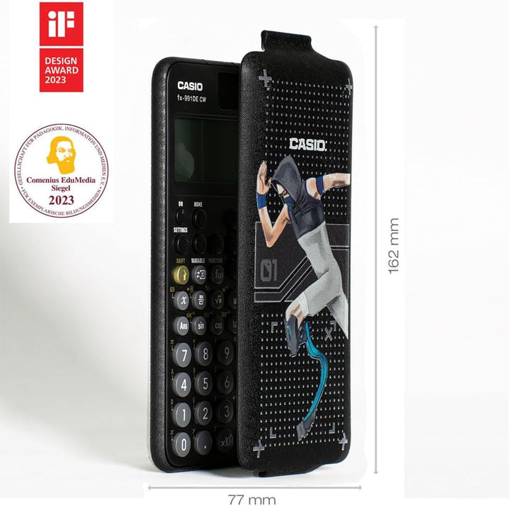Casio FX-991DE CW ClassWiz technisch wissenschaftlicher Rechner mit Art-case "runner", deutsche Menü