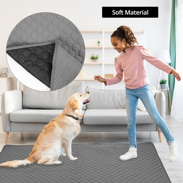 QWORK® Haustier-Urinunterlage Gross, Wiederverwendbare Urinierunterlagen 120x150 cm, Welpenunterlage