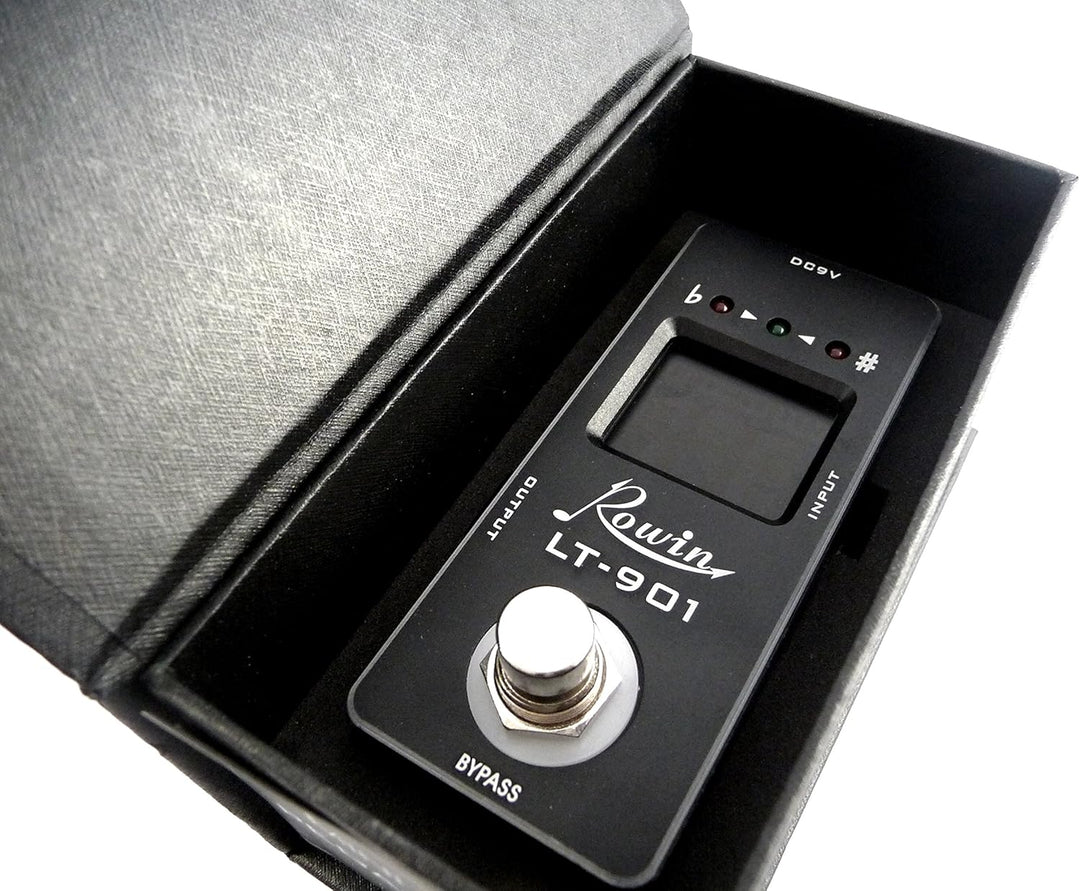 Stagg 22367 BX-TUNER Blaxx mini Gitarren-Fusspedal Tuner Pedal, Tuner Pedal