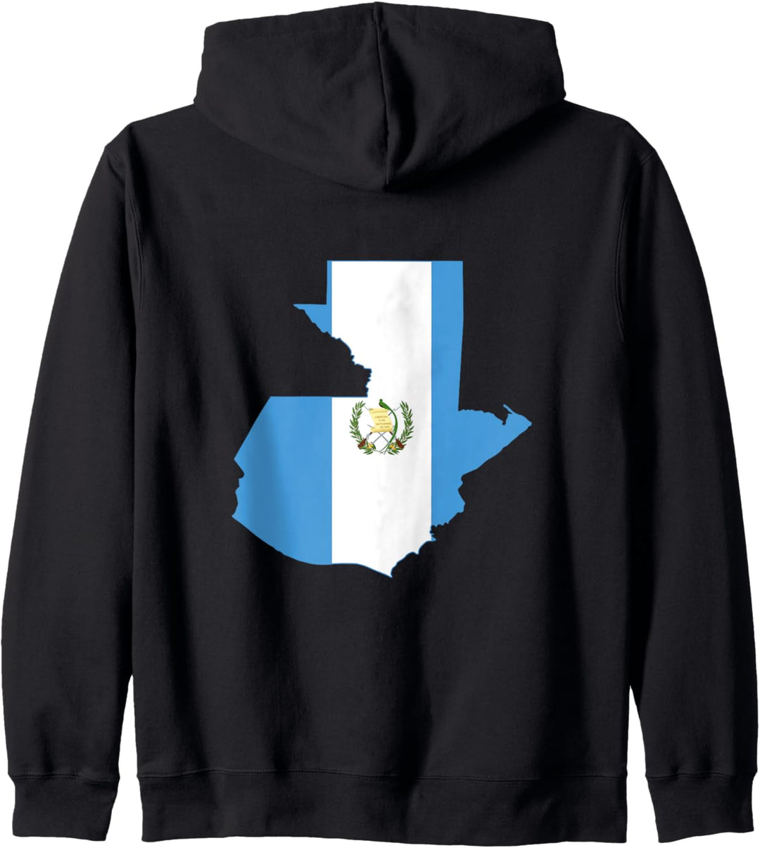 Umriss des Landes Guatemala auf der Flagge Kapuzenjacke