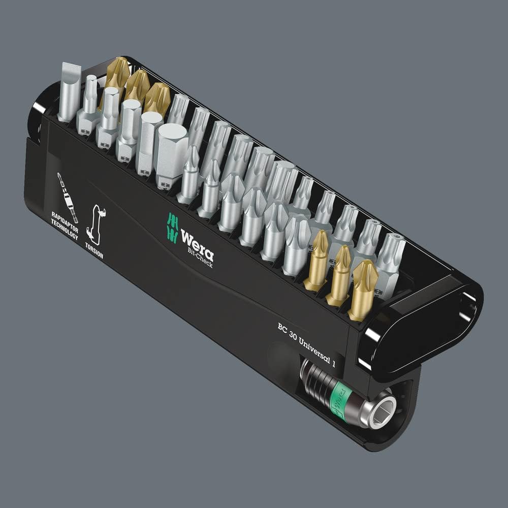 Wera Bit-Sortiment, Bit-Check 30 Universal 1, 30-teilig, 05056440001
