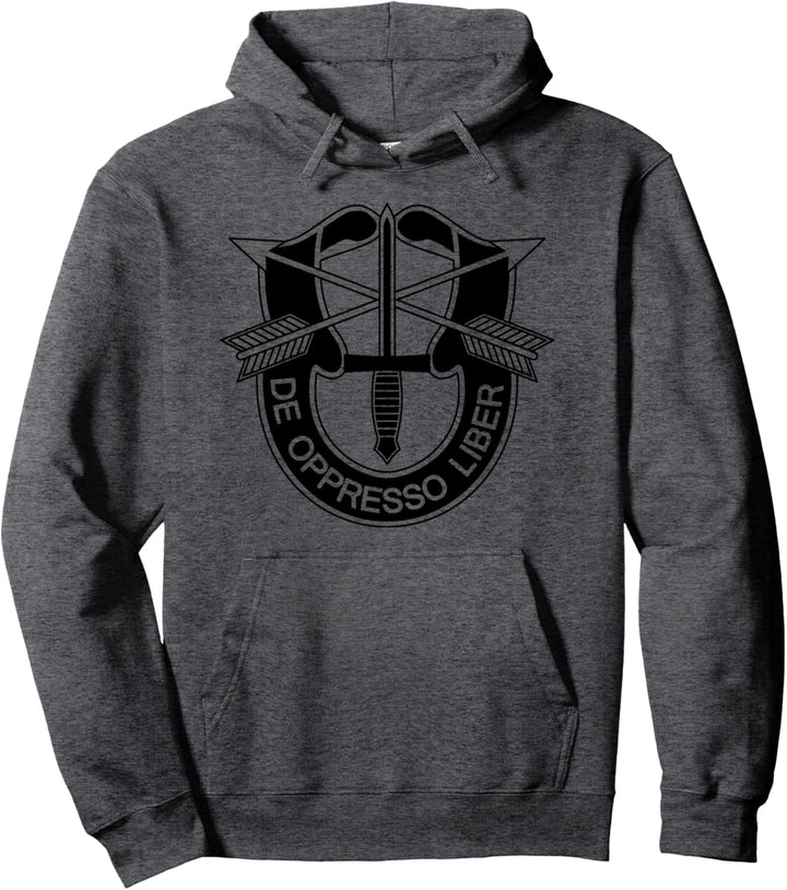 US Special Forces - De Oppresso Liber auf Dunkelgrau Pullover Hoodie