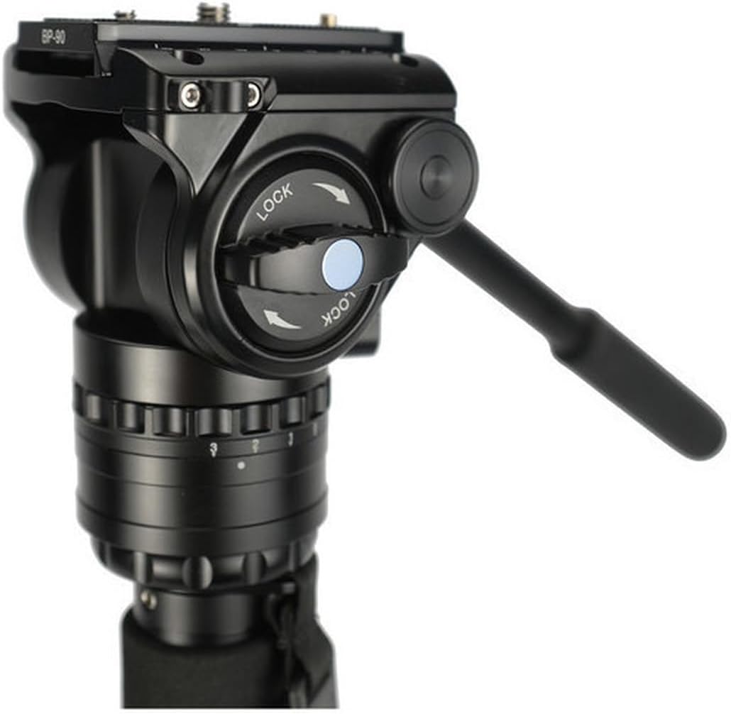 Sirui VH-10X Pro Fluid Videoneiger mit zusätzlicher Friktion für 360° Drehung, Arm verlängerbar, Alu