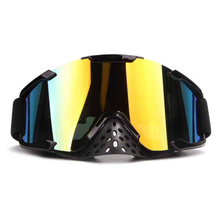 Motocross Brille, Dirt Bike Brille Crossbrille Erwachsene PU Harz Motorradbrille Winddicht ATV Brill