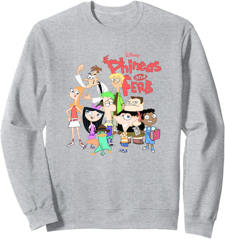 Disney Phineas und Ferb The Group Logo Sweatshirt