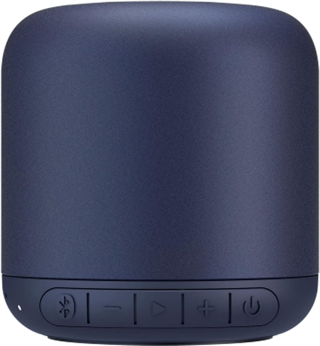 Hama 188212 Drum 2.0 mobiler Bluetooth-Lautsprecher, 3,5 W, Dunkelblau, 7 x 6,3 x 6,3 cm Trommel dun