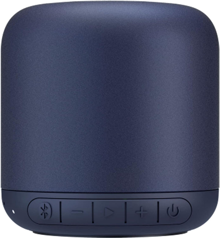 Hama 188212 Drum 2.0 mobiler Bluetooth-Lautsprecher, 3,5 W, Dunkelblau, 7 x 6,3 x 6,3 cm Trommel dun