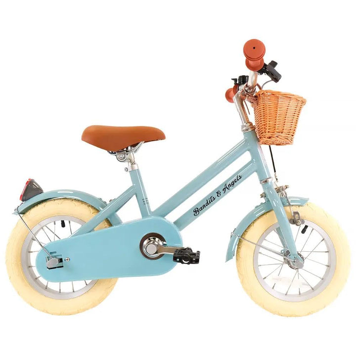 Bandits and Angels Kinderfahrrad Retro Rider 12 Zoll Blau, Blau