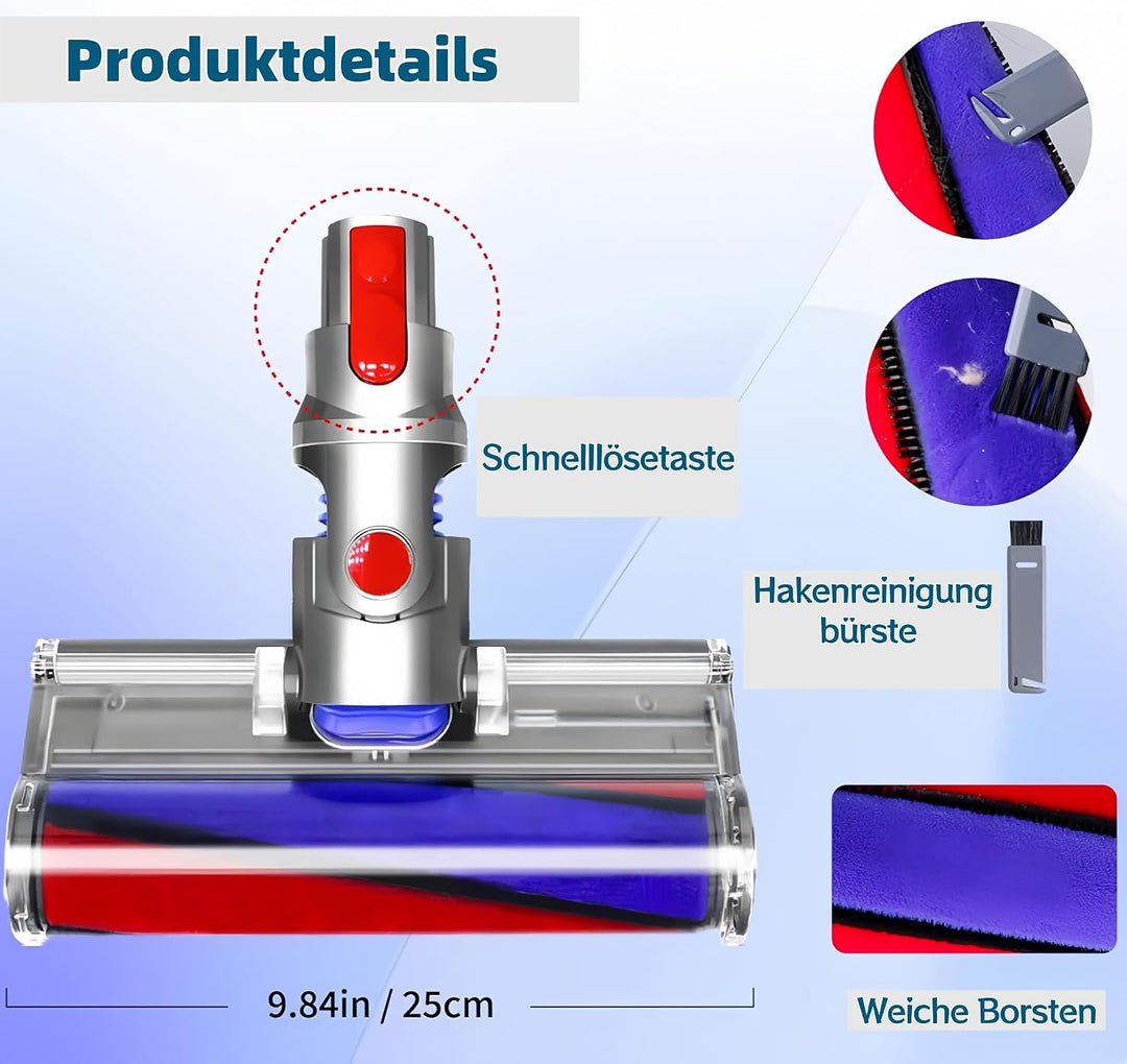 Softwalze Bodendüse für Dyson V15 V11 V10 V8 V7 SV10 SV11 SV12 SV14 SV22 Staubsauger, Elektrischer S