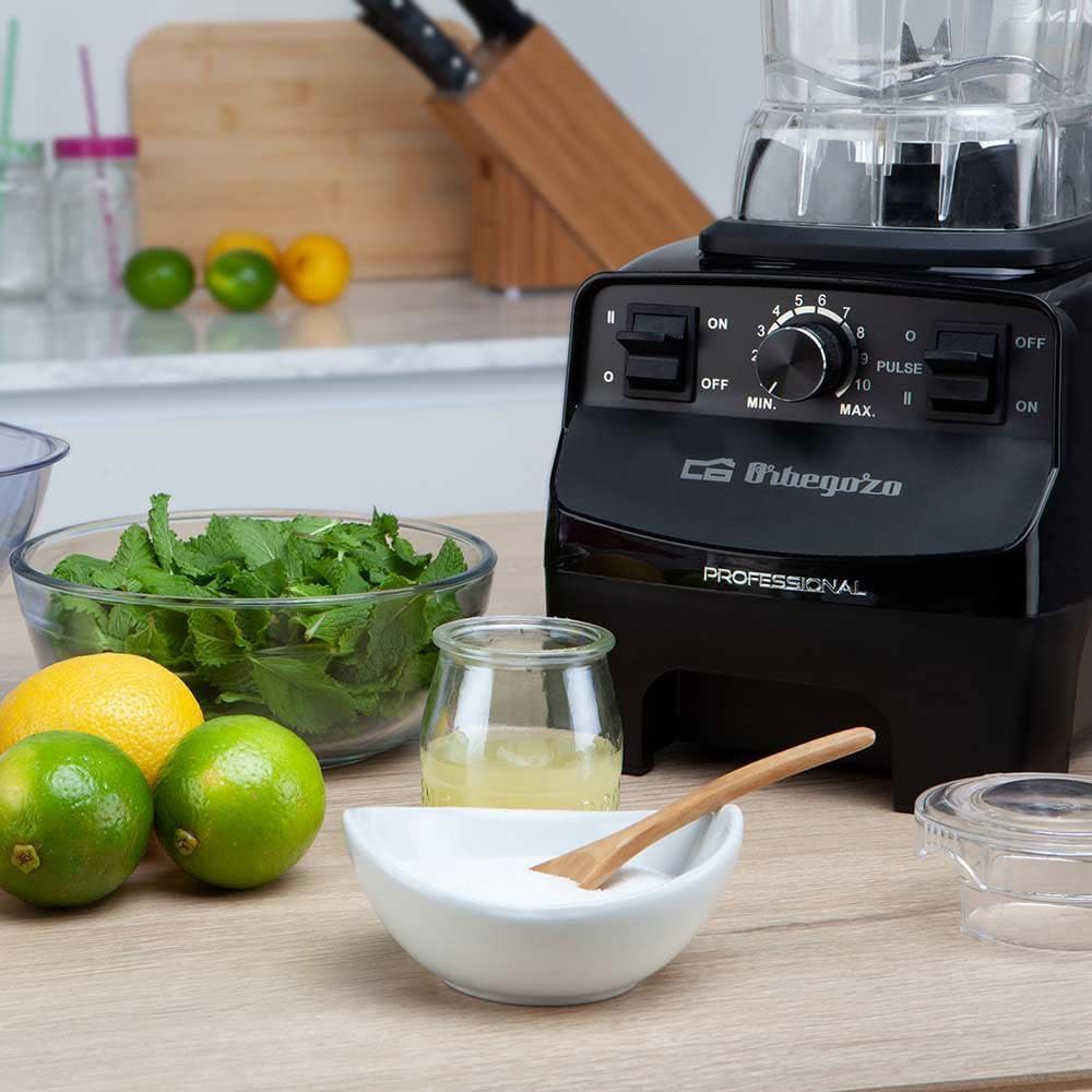 Orbegozo BV 9650 - Profi-Standmixer, AC-Motor von hoher Leistung, Tritan-Behälter von 2 Liter, BPA-f