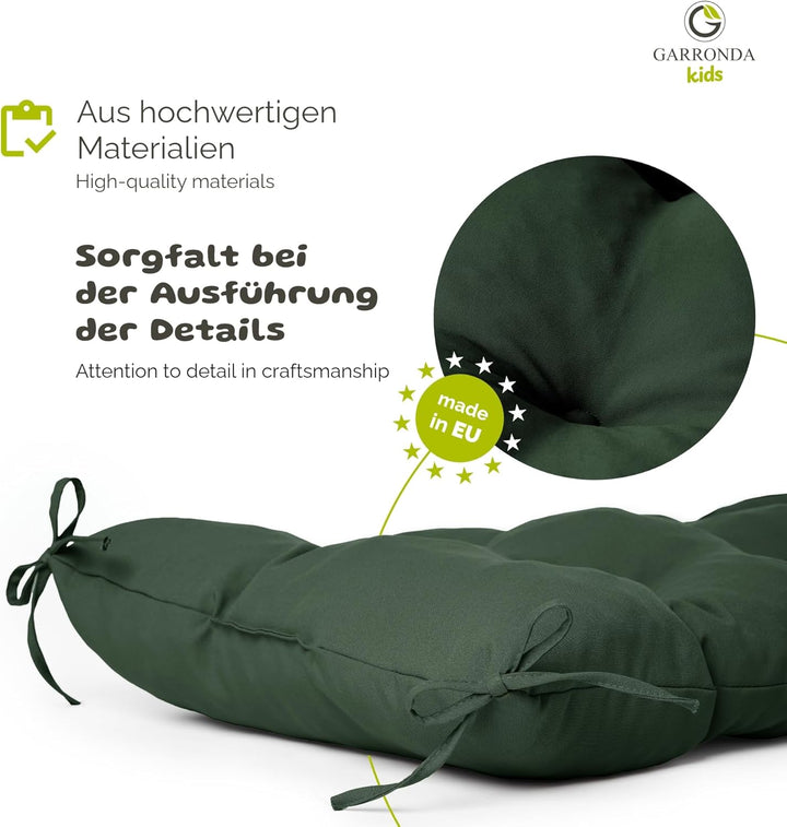 Kissen für Kletterbogen Montessori Spielzeug ab 1 Jahr GD-0063 (Grün Kissen für Kletterbogen), Grün