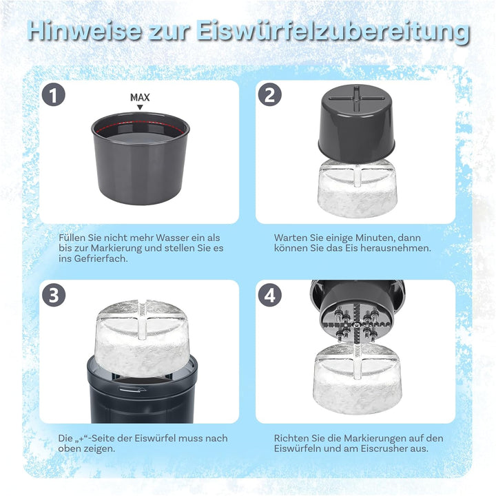 Rasiereis-Aufsatz für KitchenAid 4.5-5 Quart Kippkopf-Standmixer von MMOBIEL – Ice Maker mit Einstel