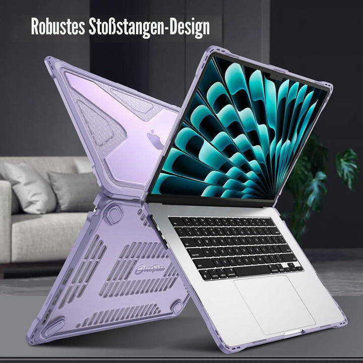 Fintie Hülle Kompatibel mit MacBook Air 15 M5 M4 M3 M2 (2026-2023) A3448 A3241 A3114 A2941, Ganzkörp