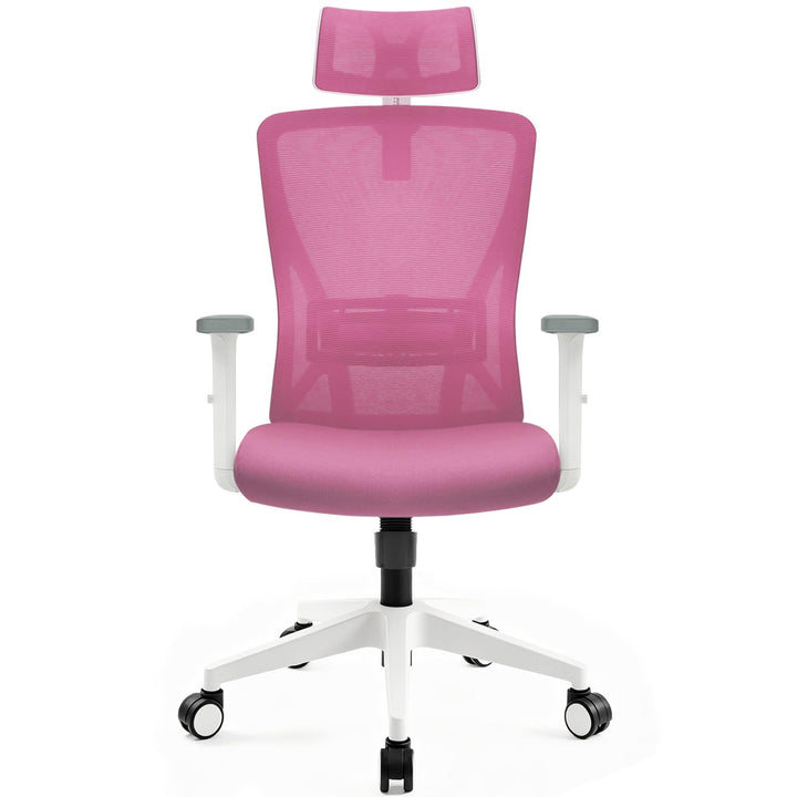 Bürostuhl ergonomisch, Schreibtischstuhl mit Kopfstütze, Lordosenstütze und höhenverstellbaren Armle