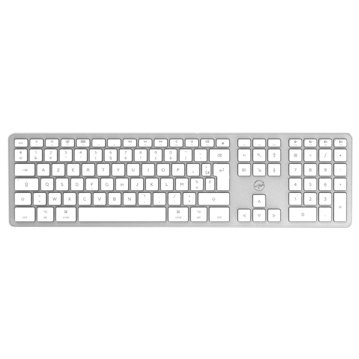 Mobility Lab MAC Design Touche White Tastatur Kabellose Tastatur weiss und silber, Kabellose Tastatu