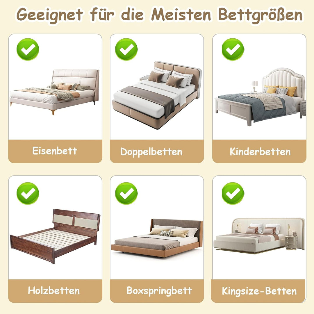 Rausfallschutz Bett, 200 cm klappbares Bettgitter, Bettschutzgitter Rausfallschutz für Kinder & Baby