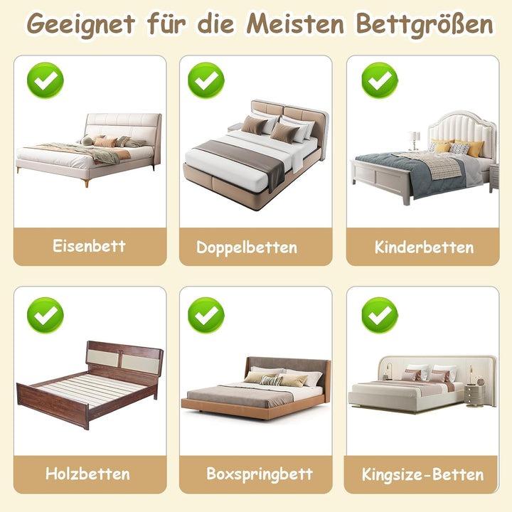 Rausfallschutz Bett, 200 cm klappbares Bettgitter, Bettschutzgitter Rausfallschutz für Kinder & Baby