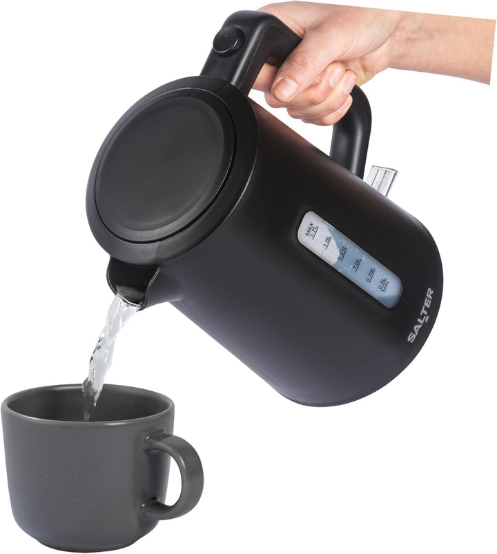 Salter Dusk Elektrischer Wasserkocher – 1,7 Liter Fassungsvermögen, Kalkfilter, Trockenlaufschutz-Se