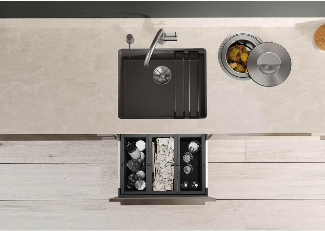BLANCO ETAGON 500-U | SILGRANIT cafe | Einbauart: Unterbau | ohne Ablauffernbedienung, mit Zubehör |