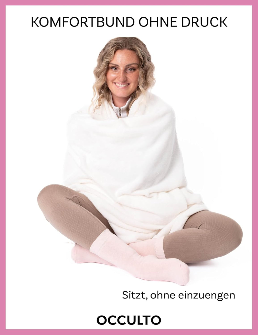 Occulto Damen Warme Thermosocken 6er Pack (Modell: Smilla) 35-38 Pink Grau, 35-38 Pink Grau
