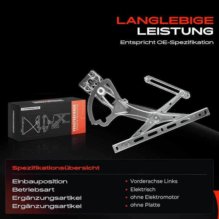 Frankberg Fensterheber Ohne Motor Vorne Links Kompatibel mit C208 A208 200 230 320 430 Coupe Cabriol