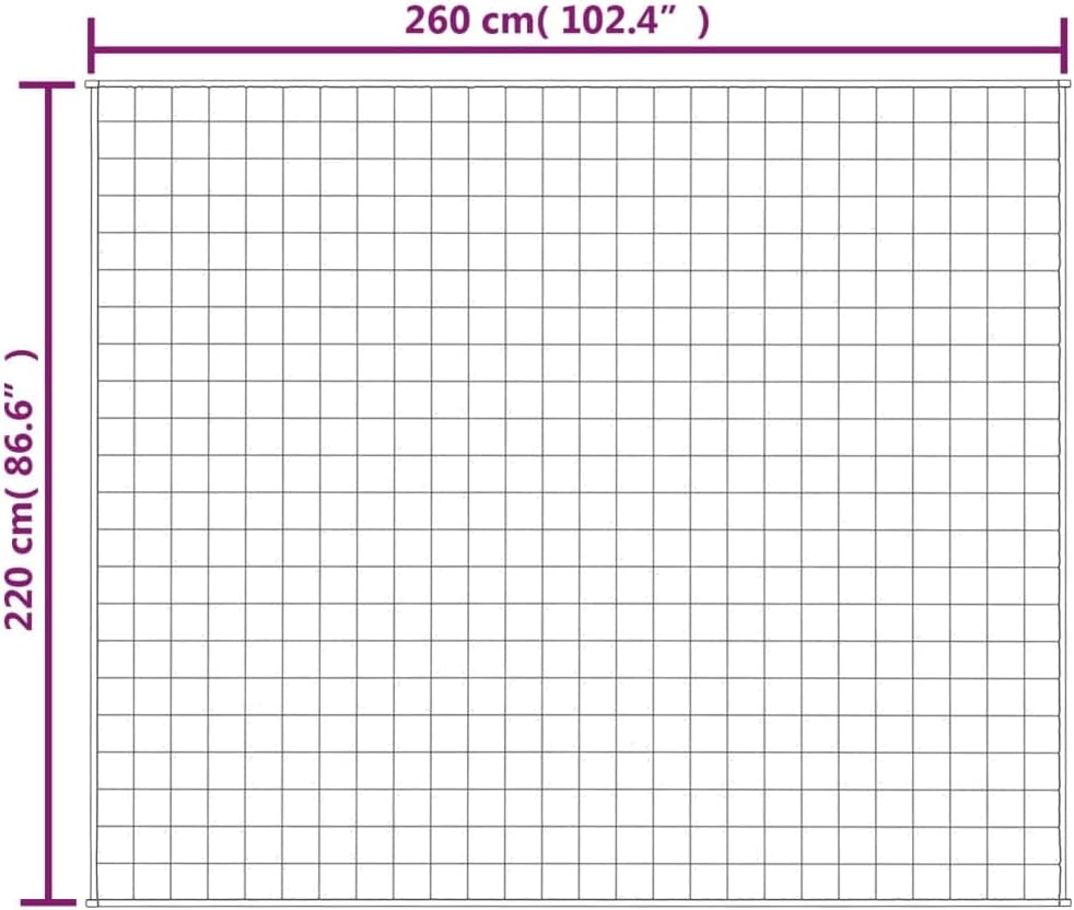 SKM Gewichtsdecke Blau 220x260 cm 11 kg Stoff, Weight: 11.55 kg, 350748 Blau 220 x 260 cm,11 kg, Bla