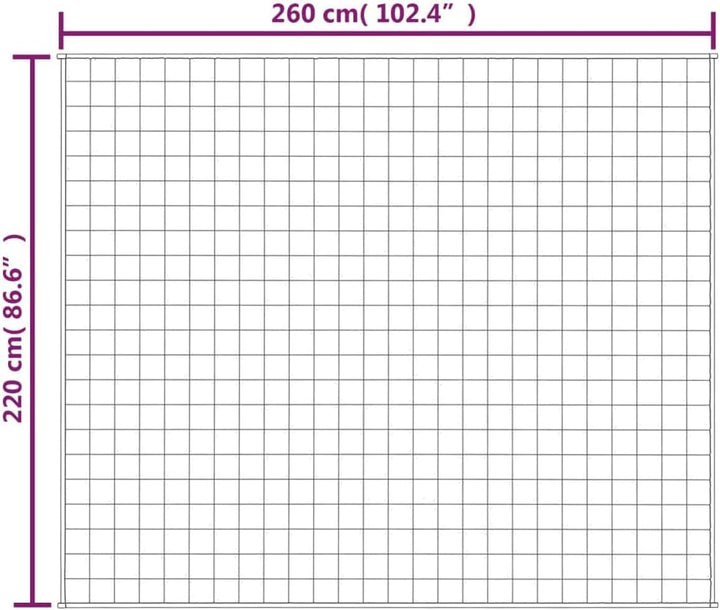 SKM Gewichtsdecke Blau 220x260 cm 11 kg Stoff, Weight: 11.55 kg, 350748 Blau 220 x 260 cm,11 kg, Bla