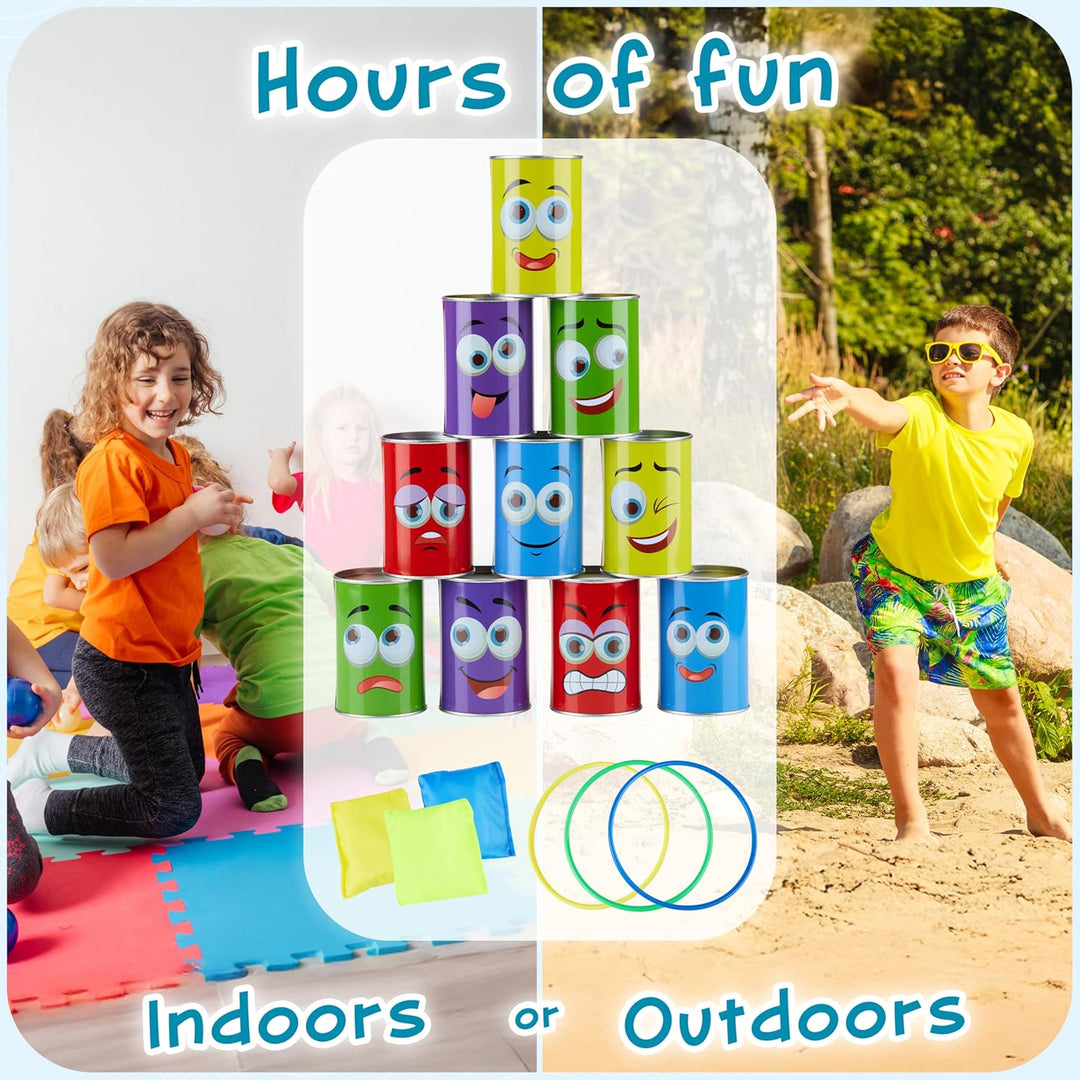 KreativeKraft Outdoor Spiele für Kinder Set Kindergeburtstag Spiele für Draussen Party Wurfspiele Ga