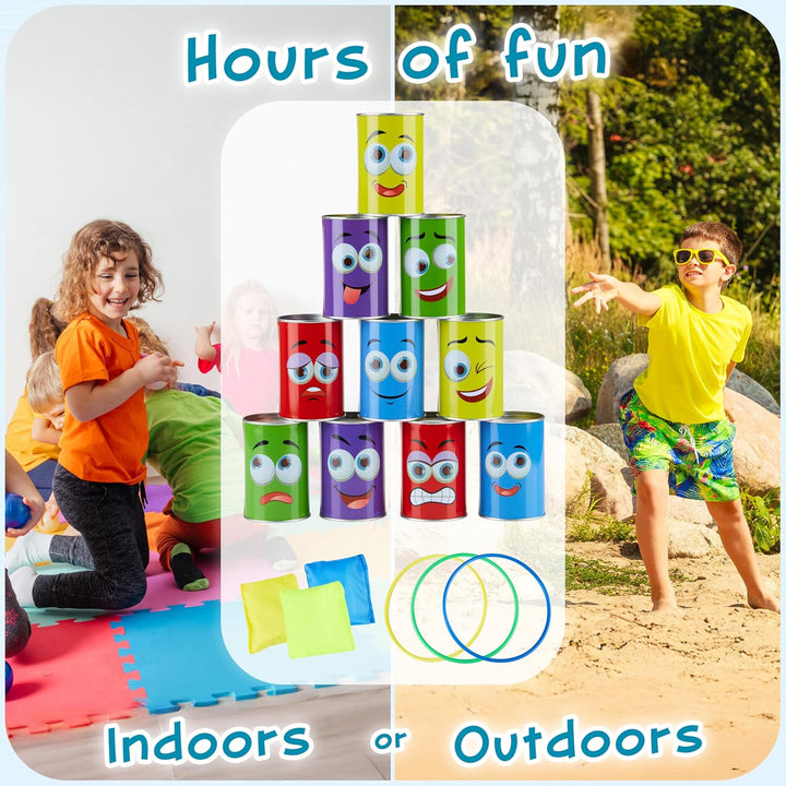 KreativeKraft Outdoor Spiele für Kinder Set Kindergeburtstag Spiele für Draussen Party Wurfspiele Ga