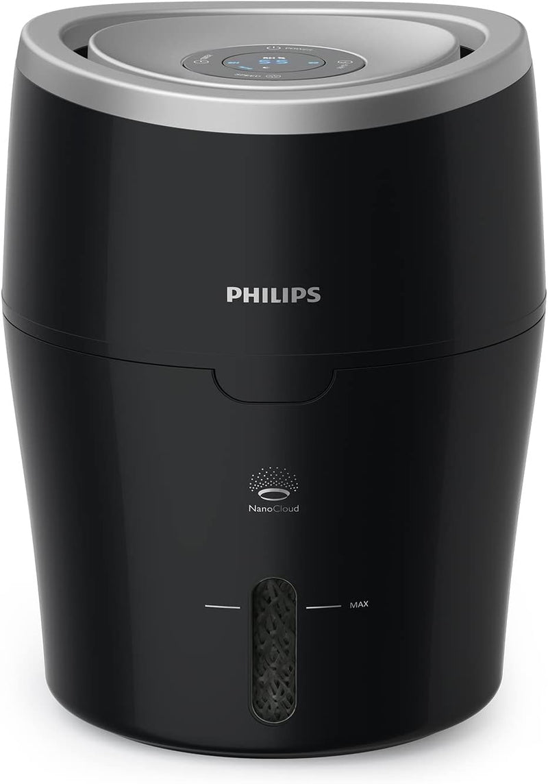 Philips Series 2000 Luftbefeuchter – für Räume bis 40 m², mit NanoCloud-Technologie, 3 Geschwindigke