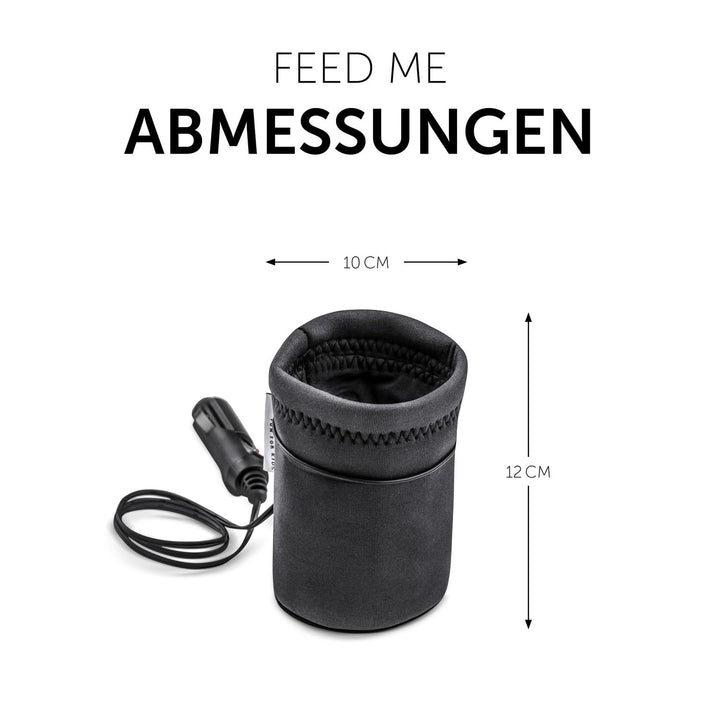 hauck Feed Me, Grau - Baby Flaschenwärmer 10 x 10 x 12 cm für Babyfläschchen & Babygläschen, mit 12-