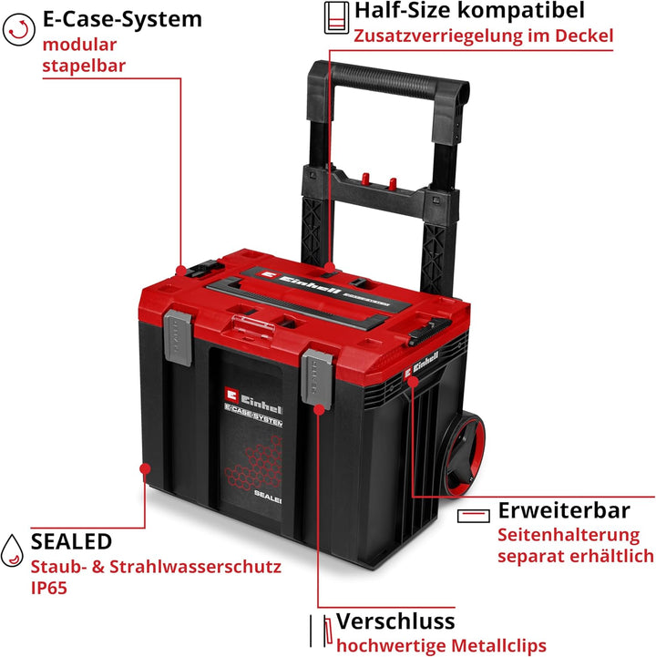 Original Einhell E-Case L SEALED (E-Case-System, max. 120 kg, staubdicht + strahlwassergeschützt, Tr