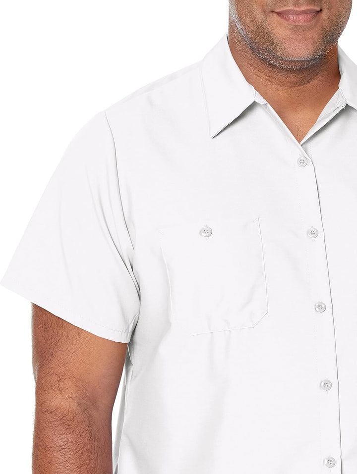 Red Kap Damen Women's Short Sleeve Industrial Work Shirt Hemd S Weiss, S Weiß
