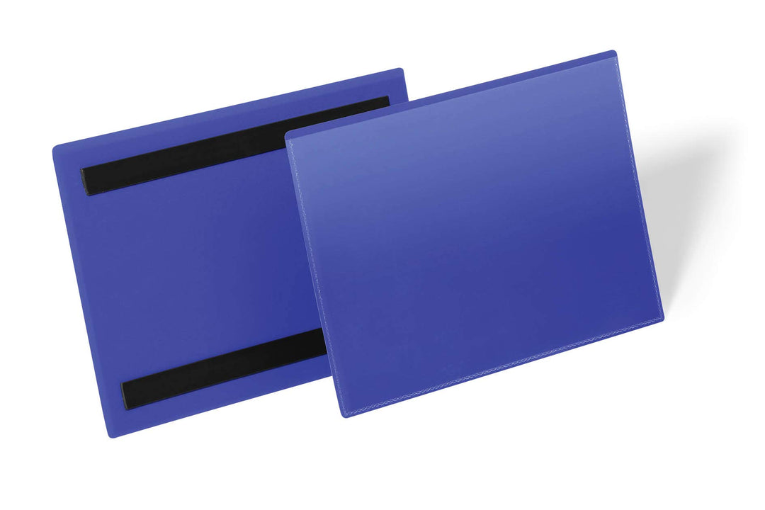 Durable Kennzeichnungstasche (A5 quer) Packung à  50 Stück, blau, 174307 A5 Querformat, A5 Querforma