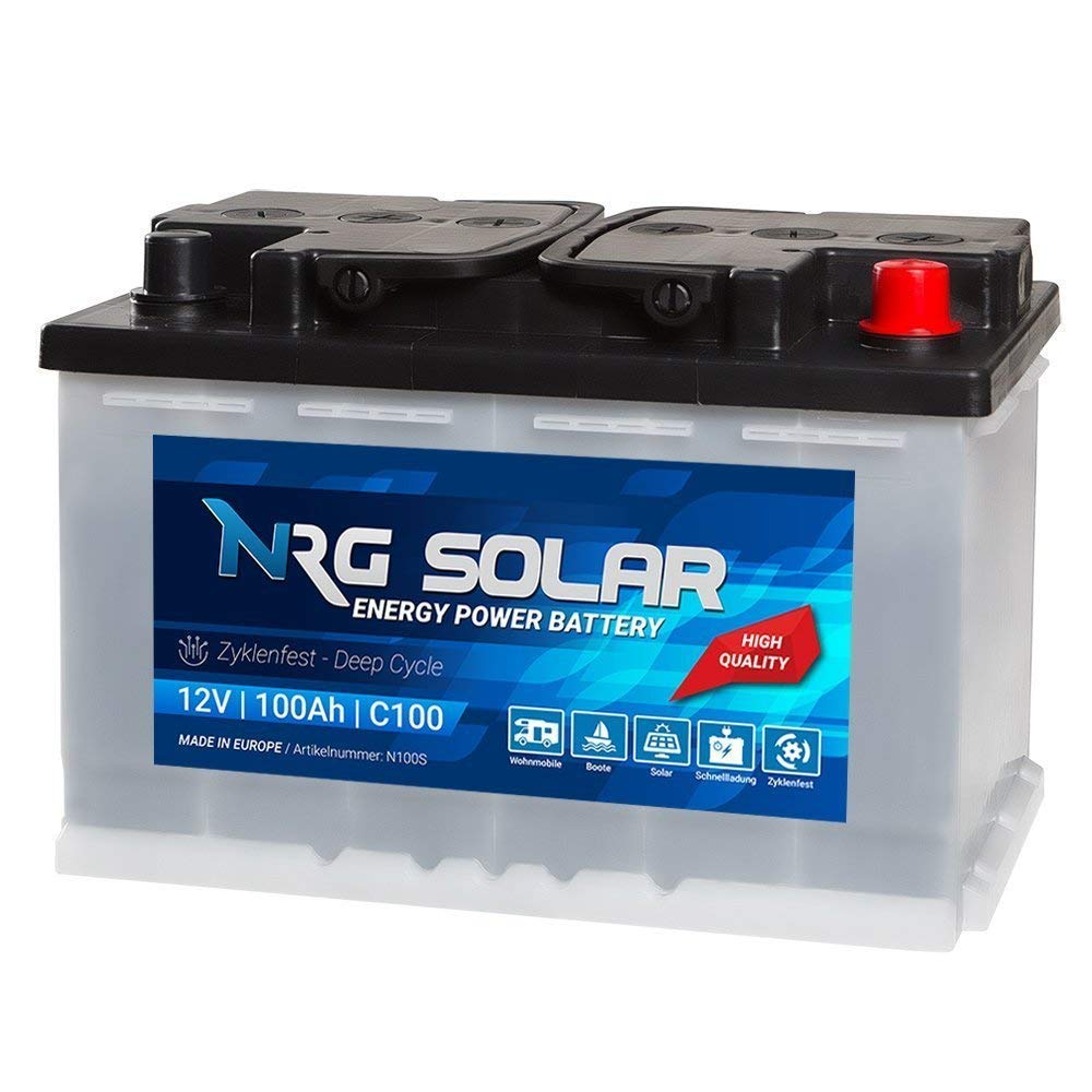 Solarbatterie 12V 100Ah Boot Versorgungsbatterie Verbraucher USV SOLAR Batterie 80Ah