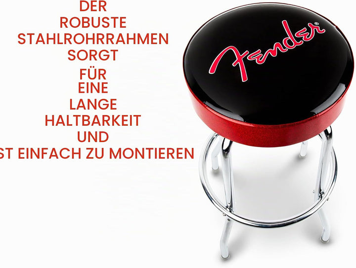Fender Barhocker 30" Red Sparkle Logo - Barhocker