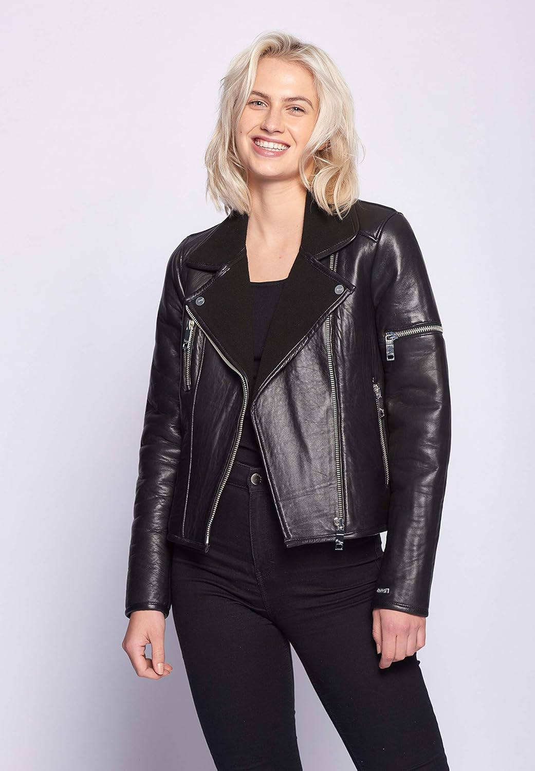 Maze Damen Lederjacke 4201910 XL Schwarz, XL Schwarz
